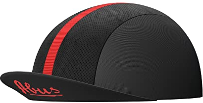 ABUS Race Cap - stylische Cycling Cap mit Sweatband - Schutz vor Sonne, Insekten und Schweiß - passt unter den Rennradhelm - für Damen und Herren - Schwarz, Größe S