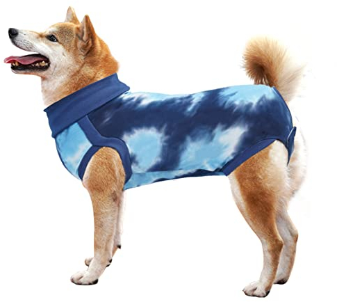 LIANZIMAU Hunde-Einteiler für Operationen, weiblicher Spay-Anzug, Genesungsanzug, chirurgische Weste, Hundebody nach Operationen, männliche Kastration, medizinisches Haustier-Shirt, Kegel, E-Halsband