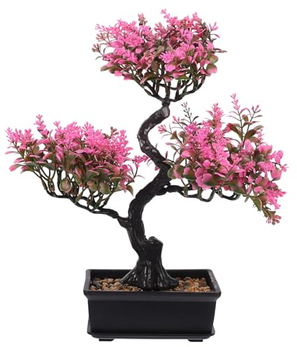 YARNOW Künstliche Bonsai Pflanze Im Topf Dekorative Kunstpflanze Für Zuhause Büro Und Wohnzimmer Simulation Grüner Pflanzen Für Tischdeko Und Innenraumgestaltung Fake Potted Plants