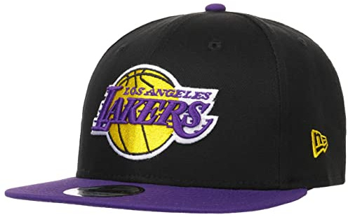 New Era Cappellino 9Fifty Team Patch LakersEra Berretto Baseball Cappello Hiphop S/M (54-57 cm) - Nero-Lilla