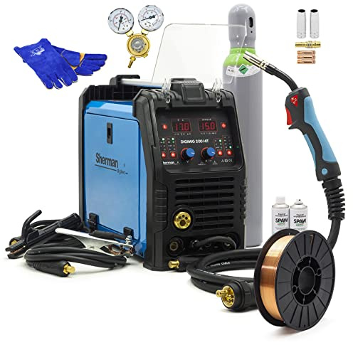 Set #1 Sherman™ DIGIMIG 200 HIT MIG/MAG Poste à souder WIG 200A Synergie 3 en 1 Inverter