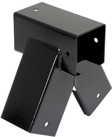 TRIBECCO Raccord de balançoire 90°, raccord 90/90 mm, en tôle d'acier pulvérisé, forme triangulaire stable, ouvertures de montage 10 mm