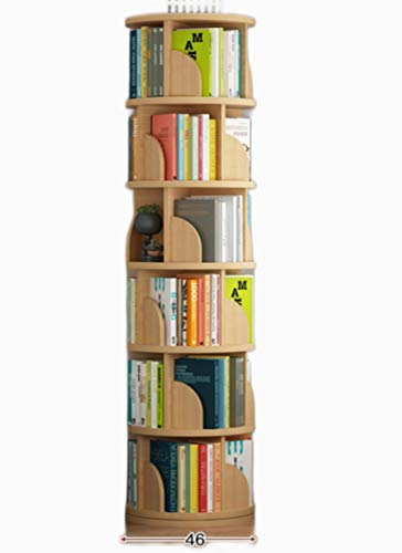 GaRcan 360 ° drehbares Bücherregal, mehrschichtiges Bodenregal, Lagerregal, große Kapazität, Möbel für Zuhause, für Bücher
