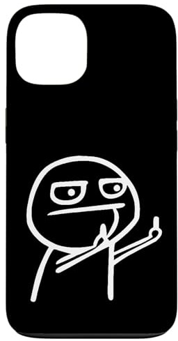 Strichmännchen Tshirt Strichmännchen zeigt Mittelfinger Hülle für iPhone 13