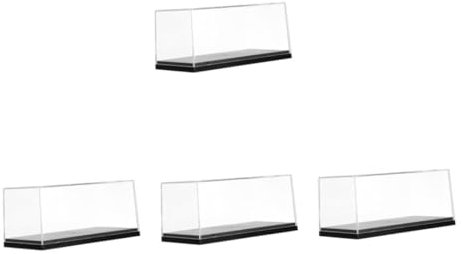 Abaodam 4stücke Transparente Vitrine Für Modellautos Staubgeschützter Schaukasten Für Sammlerstücke Und Miniaturfiguren Aufbewahrungslösung Für -mikrolandschaften Und Kunstwerke