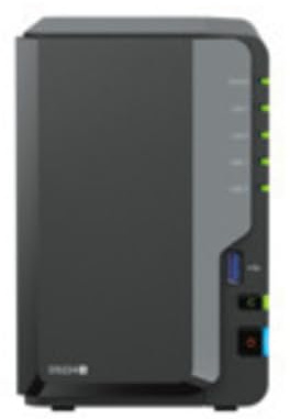 Synology DS224+ 2-Bay Diskstation NAS (Intel Celeron J4125 4-Core 2.0 GHz 2GB DDR4 RAM 2xRJ-45 1GbE LAN-Port) 4TB Bundle mit 2X 2TB Bestpreis Festplatten