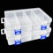 Xpieoyrm 2 Piezas Contenedor organizador de plástico con 8 compartimentos, Caja de almacenamiento para el hogar clasificar, para guardar tornillos, cuentas y objetos pequeños clasificados