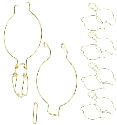 OFFSCH 12stücke Verschlussklammern Schnallen Glasbefestigungen Glastraeger Clips Fuer Vorratsglaser Und Einmachglaser Zubehoer Fuer Kucheorganisation Glaszubehoer