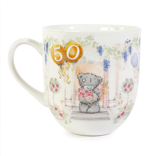 Me To You Tatty Teddy Luxury New Bone China Mug in Foil-Inlaid Box 50th Birthday Gift - Signature Collection