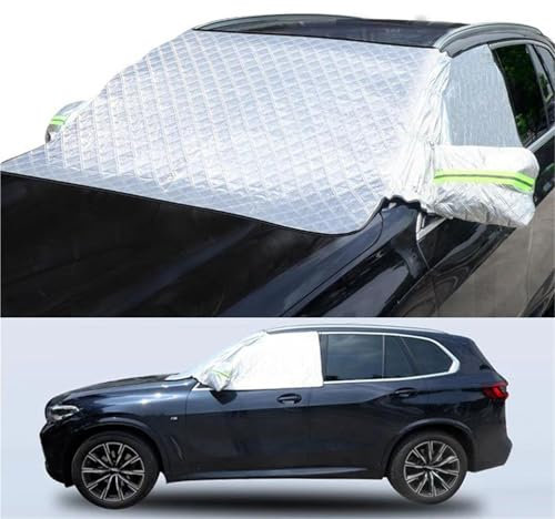 NYSQOFMB Copertura per Parabrezza per Auto Tenda Parasole Anteriore Protezione Solare Finestra Invernale Antigelo Universale per Il Vetro Esterno per Auto Neve Protettive Antighiaccio Auto