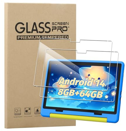 KZIOACSH Screen Protector for HotLight Kids Tablet/HotLight KT1016/KT1006 10 Inch, 2 Pack Ultra Clear Anti-Scratch Tempered Glass 9H Hardness Touch Sensitive Anti-Fingerprint Protective Screen Guard
