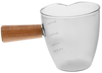 Petit Pichet Mini 90ml en Verre avec Poignée en Bois