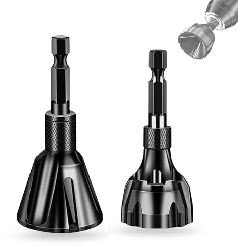 Lot de 2 Ebavureur Tige Filetée, Outil D'ébavurage 3-20 mm 5-25 mm Amovible Deburring Tool D'ébavurage Externe Fraise Métal pour Réparation de L'acier, du Cuivre, du Laiton