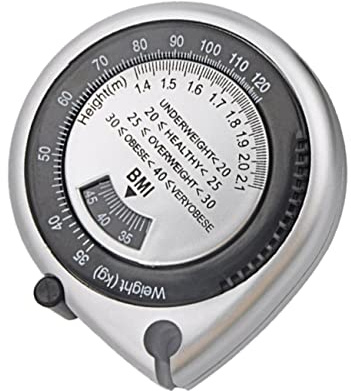 DEARMAMY Nastro Misuratore Corporeo Calcolatrice Bmi Integrata, Retrattile in Abs e Pvc, 1,5 M, Progettato per Misurazioni Precise in Casa e Cliniche