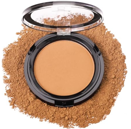 Natural Bronzer for Mature Skin, Smooth & Ultra-Fine Bronzing Powder, Long-lasting 24H Wear, Shimmer Brick Pressed Bronzer, Natural Bronze Glow, Water & Sweat Resistant (Light Bronze)