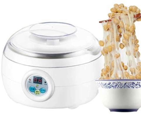 Generico Macchina Elettrica per la Fermentazione del Vino di Riso Natto allo Yogurt - capacità 1,5 Litri, Controllo del Tempo Intelligente, Contenitore in Acciaio Inossidabile