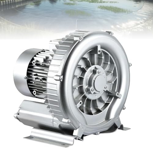 UORDBY Pompe centrifuge Vortex silencieuse et Portable pour aérateur de Bassin à Poissons,souffleur à Canal latéral, pour bassins à Poissons, Aquariums, fermes, Cuisines, salles de Bains XGB-550