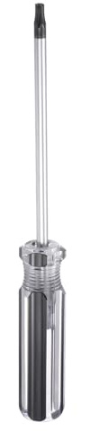 QUARKZMAN Destornillador Magnético Torx 5x100mm Barra T20H Acero Punta Estrella 6 Puntas Destornillador Con Mango Antideslizante Para Reparación De Electrodomésticos Mejora Negro