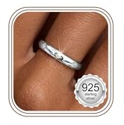 MILACOLATO Anillo Plata de ley 925 Mujer Anillos Mujer Oro/Oro Rosa/Plata Anillo Ajustable de Circonita Cúbica Anillos Plata con Estrella de Ocho Puntas Regalos-S