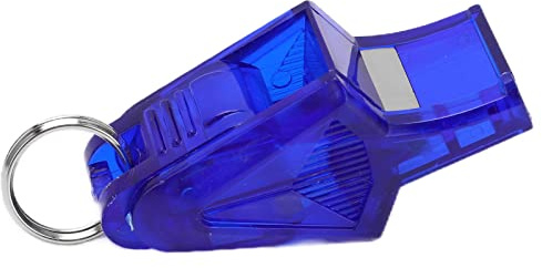 Generic Domarvisselpipa Slitstark Klingande Krispig Visselpipa för Tävlingar och Sporter, Robust Delfinvisselpipa för Tränare, Lärare, Skolor Plast (Blå)