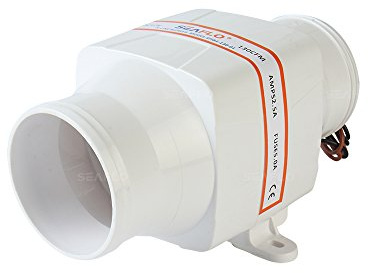 Seaflo 3 130 CFM Inline-Bilge Gebläse Ventilator