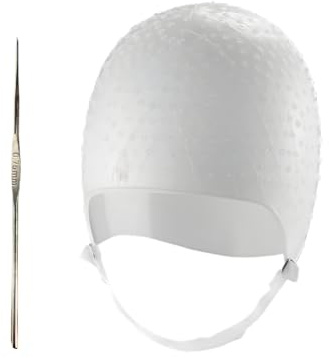 Dompel Silicone Highlight Hair Cap | Reusable Professional Silicone Cap | Special for Hair Dyeing | Model 233 CA 1 UND