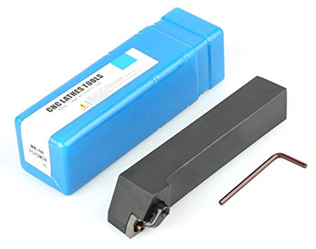 MWLNR2525M08 Portautensile per tornitura CNC in acciaio al tungsteno + chiave, codolo utensile 25x25mm, per macchine utensili, tornio