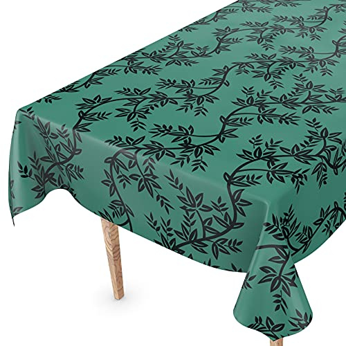 Tischdecke abwaschbar Wachstuch Wachstuchtischdecke 120 x 140cm Schnittkante Chika Grün Gartentischdecke Wachstuch