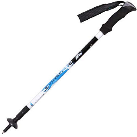 SlimpleStudio Wanderstock Trekking-Pole Outdoor-Nicht-sperrendes Kohlefaser-Leichter Teleskop-Nicht-faltendes Kohlenstoff-Stock-Weiß Trekkingstöcke (Color : Blue)