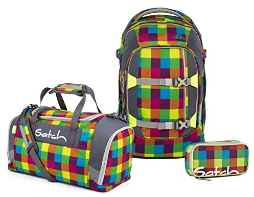 Satch Pack Schulrucksack Set 3tlg. (Schlamperbox und Sporttasche) (Beach Leach)