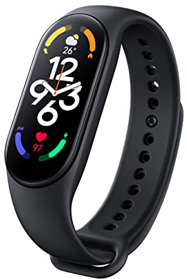 Xiaomi Mi Smart Band 7 Fitness, Aktivitätstracker 1,62 AMOLED Display, 110+ Workout-Modi, 5ATM, SpO2 Tracking, Schlaf-, Herz und Pulsüberwachung, bis zu 14 Tage Akkulaufzeit, Mi Fit App