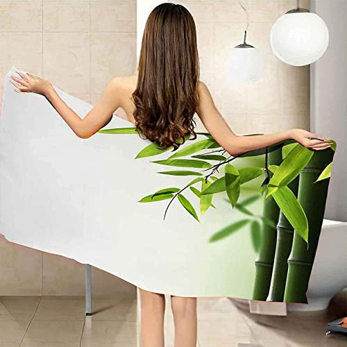 Bamboo Beach Towel, Lightweight Absorbent Quick Dry Towel, Bamboo Beach Towels for Adults Kids & Travel Towel, for the Swimming, Sports, Travel Beach Towel 80 x 160 cm
