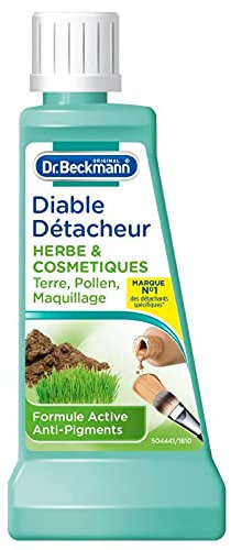 DR BECKMANN - Diable Détacheur Puissant pour Taches Rebelles - Formule Herbe Terre et Maquillage - 50ml - Lot De 4