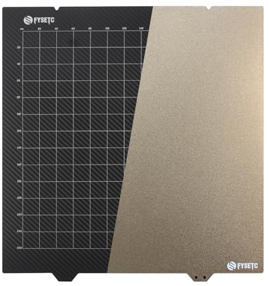 BCZAMD 3D Drucker Zubehör - 310 X 320mm Druckplatte - K1 Max Druckbett: Beschichtung Texturiertes PEI mit glatter PET CF Oberfläche Flexibles Metallblech für Filament PLA PETG ABS CR-10S Pro Plattform