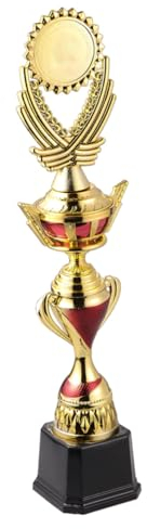 Happyyami Premio Originale Creativo in Plastica 37 Cm Medio, Coppa per Ragazzo Ragazza, Decorazione Versatile per Competizioni, Casa, Ufficio e Scuola