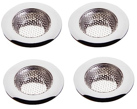 Angoily 4 Stück Wannenstopper Badewannenstöpsel Waschbecken-Abflussabdeckung wasbecken spuelbecken srank abflusssieb für die küche Badezimmer Stecker Bodenablauf Filter Küchenwaren Zubehör