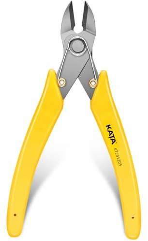 KATA 6 Wire Cutters, Stainless Steel Flush Cutters for Crafts, Electronics