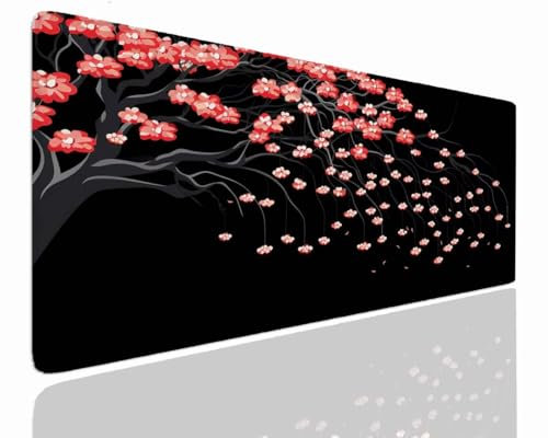 Tapis de Souris XXL 1400x700x4mm Grand Tapis de Bureau Tapis de Souris Gamer Tapis Bureau Gaming Antidérapant Résistant à l'eau, Tapis Souris XXL Mouse Pad Mat Beauté sous-Mainm, Clavier Souris J-74