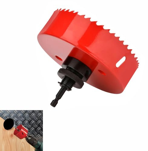 Scie-cloche en acier rapide HSS bi-métal pour bois, contreplaqué, PVC, cloison sèche et tôle - 205 mm