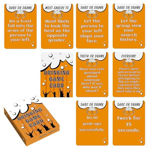 Trinkspiele für Erwachsene, Trinkkartenspiele | Interaktive Mehrspieler-Trinkspiele | Das urkomische Kartenspiel für Erwachsene für Studenten, lustige Partys und Brettspielabende mit Ihrer Gruppe