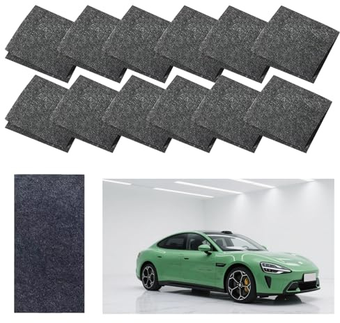 Laitejituan 12 Stück Nano Sparkle Tuch | Nano Kratzerentferner Tuch für Auto Kratzer Entfernen Reparatur, Lackpflege, Autoreinigung & Kratzfarben Reparatur