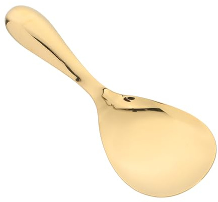 FONDOTIN Cucchiaio per Riso in Acciaio Inossidabile Spesso e Resistente Utensile Cucina Pratico e Facile da Pulire per Uso Domestico e Tavola