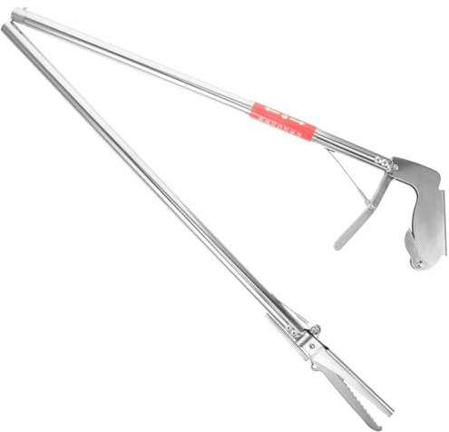 Abaodam Pinza de Acero Inoxidable para Serpientes Clip Antideslizante Herramienta Multifuncional para Capturar Reptiles para Cazadores y Agricultores