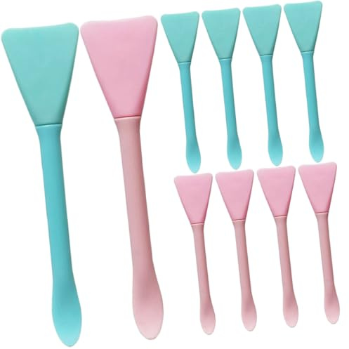 Beaupretty 10stücke Silikon-gesichtsmaskenpinsel Schlammmasken-applikatoren Professionelle Kosmetik-tools für Schönheitsanwendungen zu Hause Studio zum Auftragen von Masken und Cremes