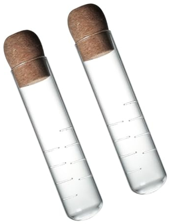 ZUNOXAZ 2 piezas Colador de Té Transparente de Vidrio con Tubo Diseño Creativo Infusor Portátil para Té Suelto y Hierbas Accesorio Práctico para Bebida Casa