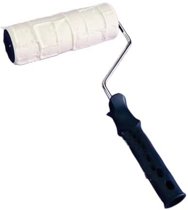 Strukturwalze 1 Stück 8-Zoll-Gummi-Imitations-Ziegelstein-Effekt-Maler mit Griff DIY-Wanddekorationswerkzeug 2205TS