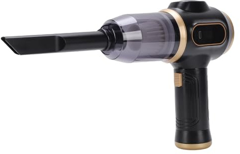 Elprico Aspirateur de Voiture Portable sans Fil, Aspirateur à Main à Forte Aspiration de 5 000 Pa avec Batterie de 3 000 MAh, Fonction de Soufflage 2 en 1 pour Le Nettoyage de la