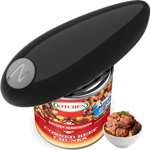 Yousmart Electric Can Opener,One Touch Smooth Edge Tin Opener Black