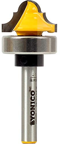 Yonico 13021qt 3/16-Inch Radius Double Roman Ogee Groove Router Bit 1/4-Inch Shank