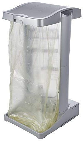 keeeper Multi-use Bin Liner Stand Silver Rubbish Waste Separation Dustbin Bin Holder Perfect for Recycling Shredding Outdoors Catering etc